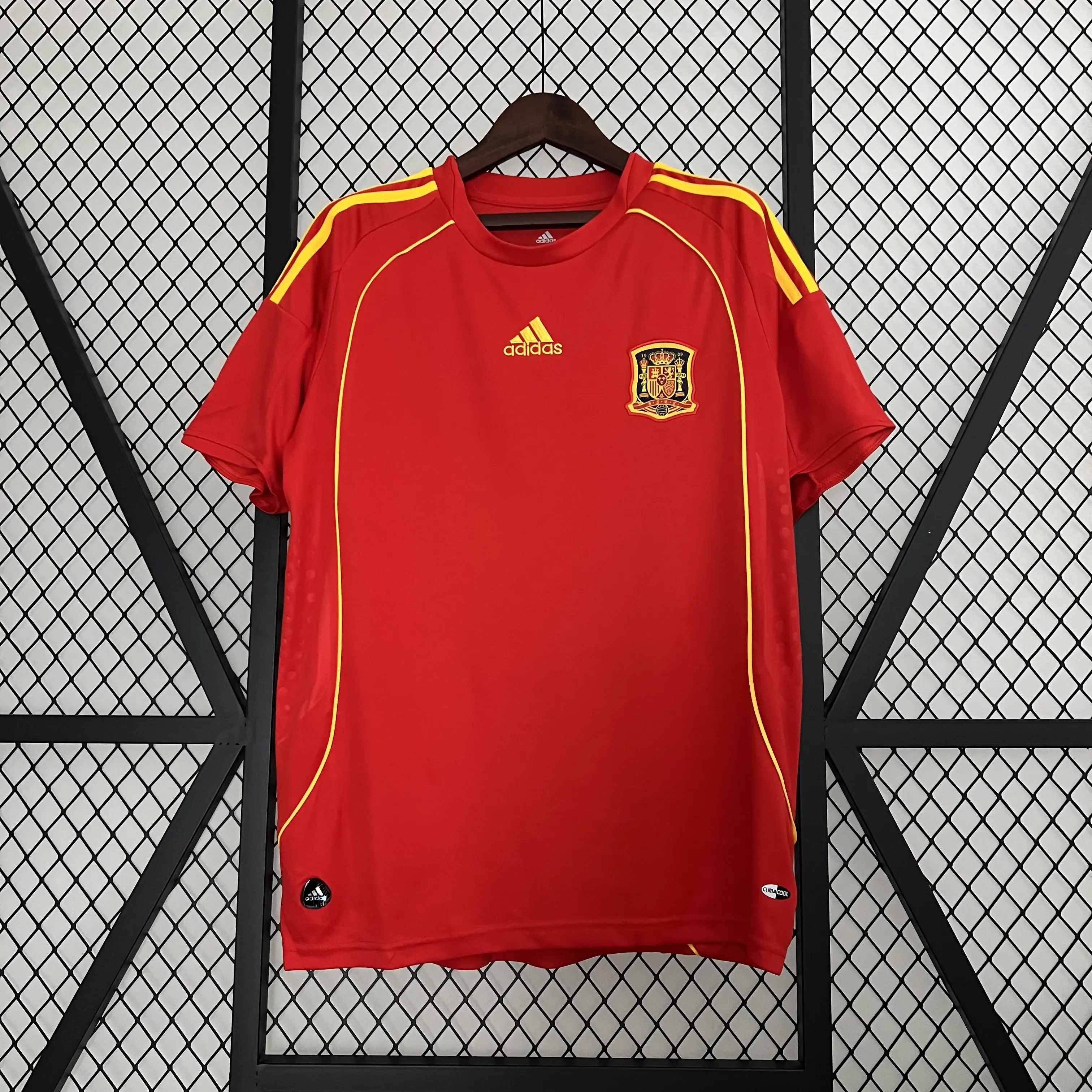 スペイン代表 ホーム 2008 ユニフォーム レトロ 半袖 Tシャツ