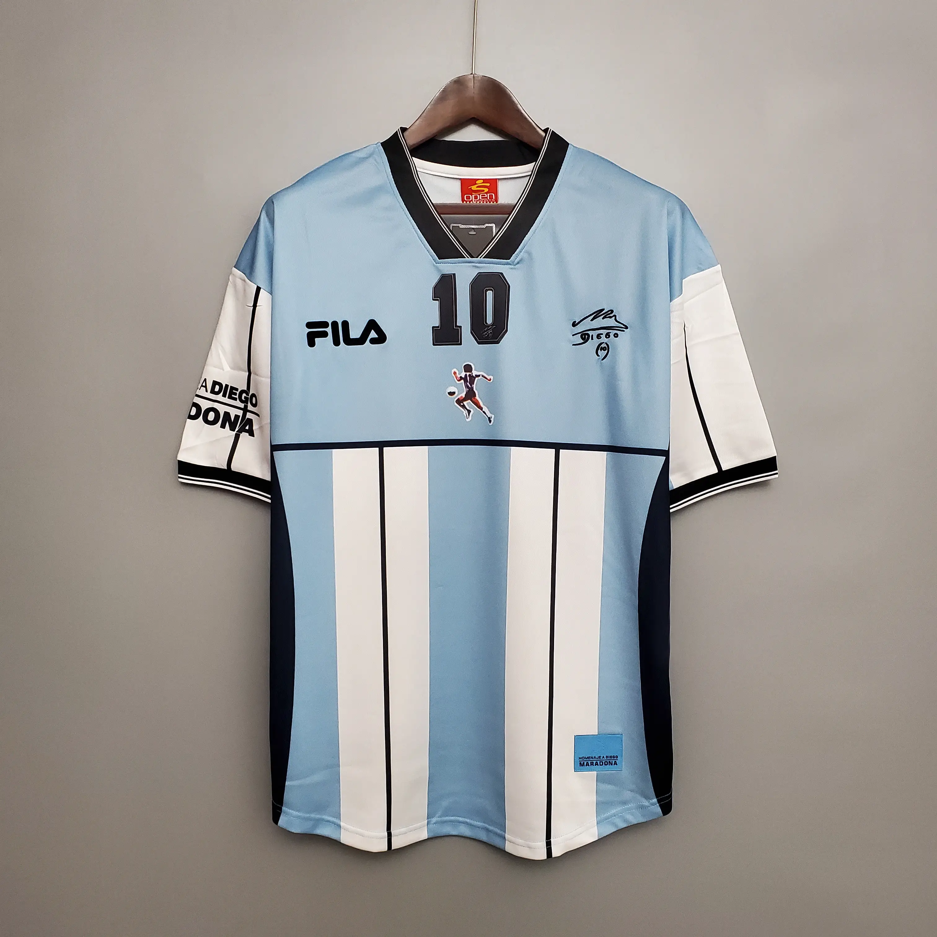 アルゼンチン代表 2001 マラドーナ #10 記念エディション 半袖Ｔシャツ