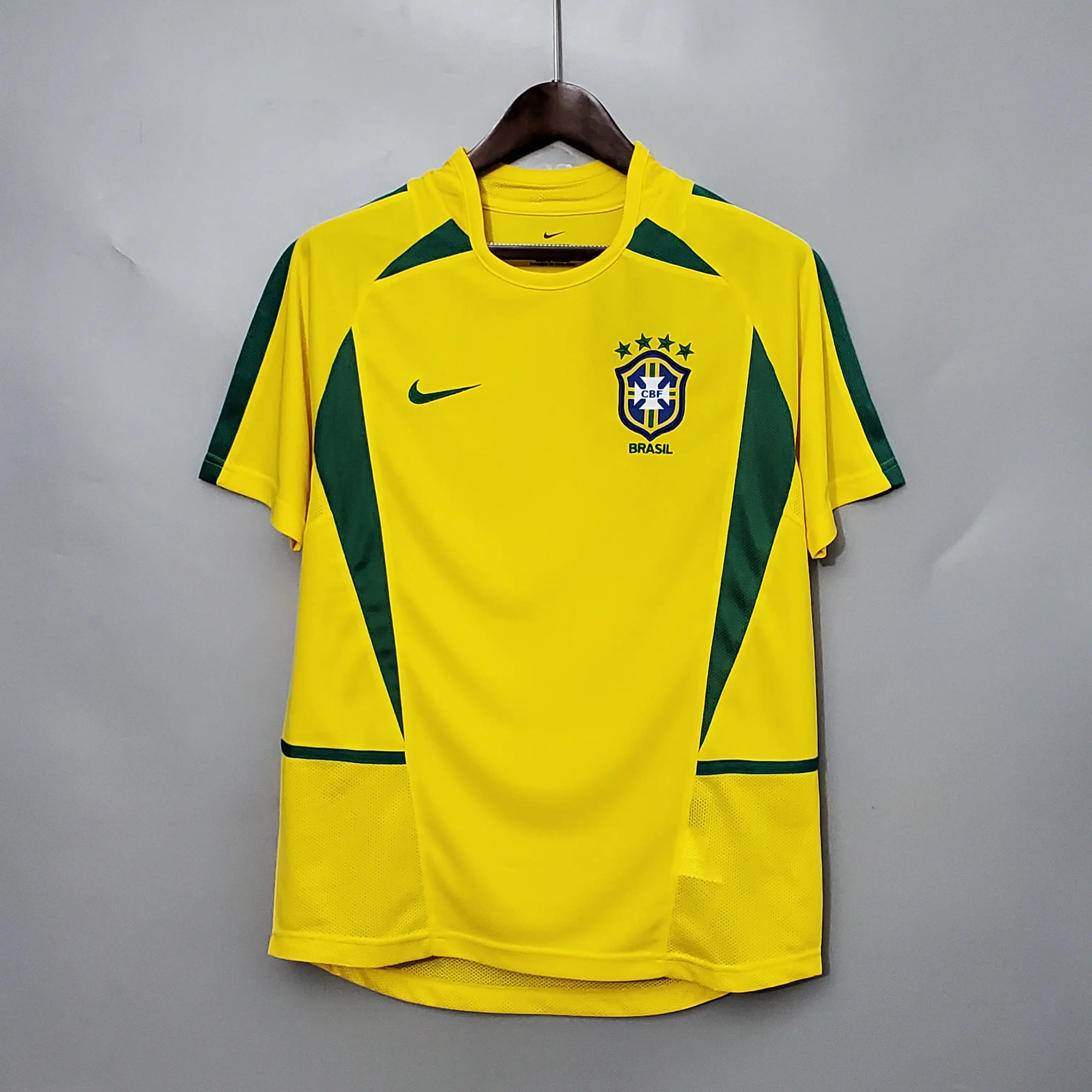 ブラジル代表 ホーム 2002 ユニフォーム レトロ 半袖 Ｔシャツ
