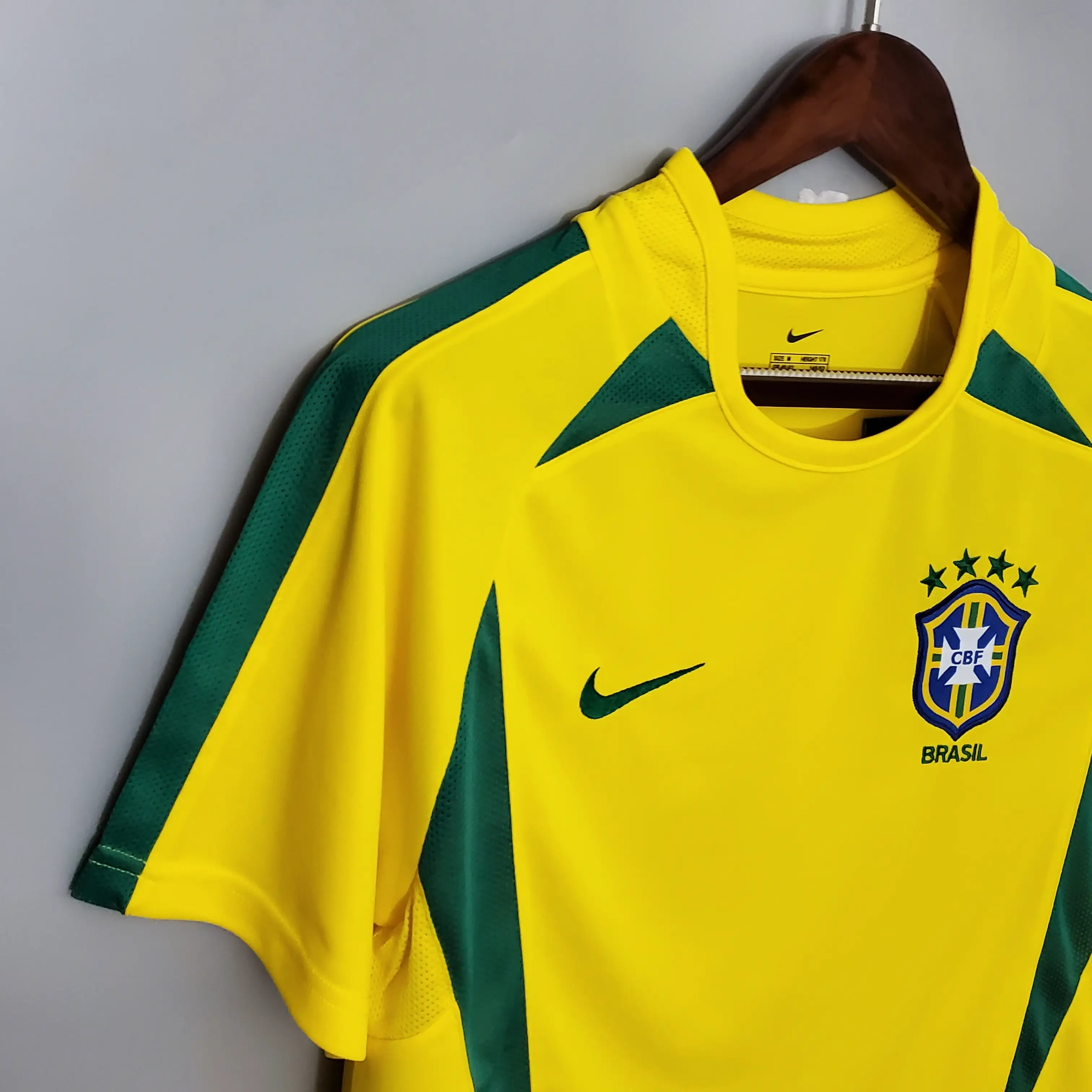 ブラジル代表 ホーム 2002 ユニフォーム レトロ 半袖 Ｔシャツ