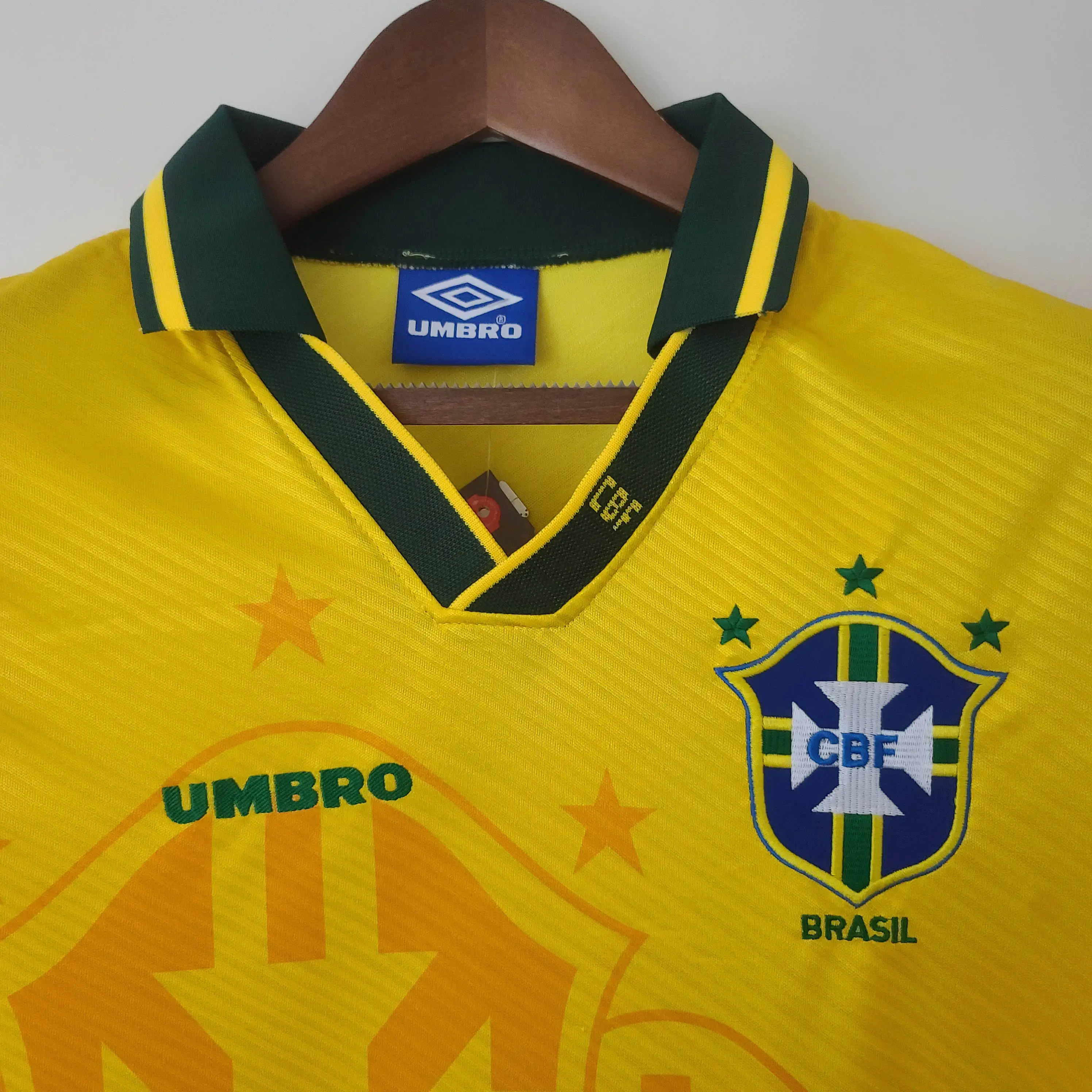 ブラジル代表 ホーム 1994 ユニフォーム レトロ 半袖 Ｔシャツ