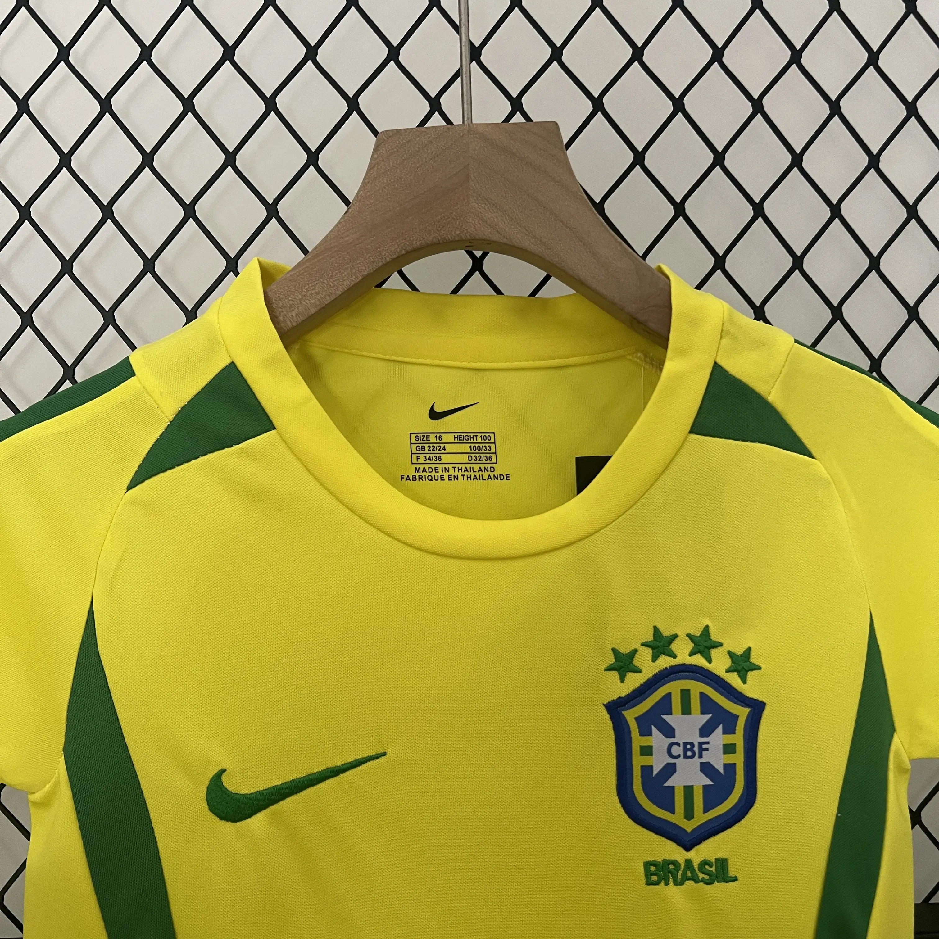 ブラジル代表 ホーム 2002 ユニフォーム キッズ 半袖 上下セット