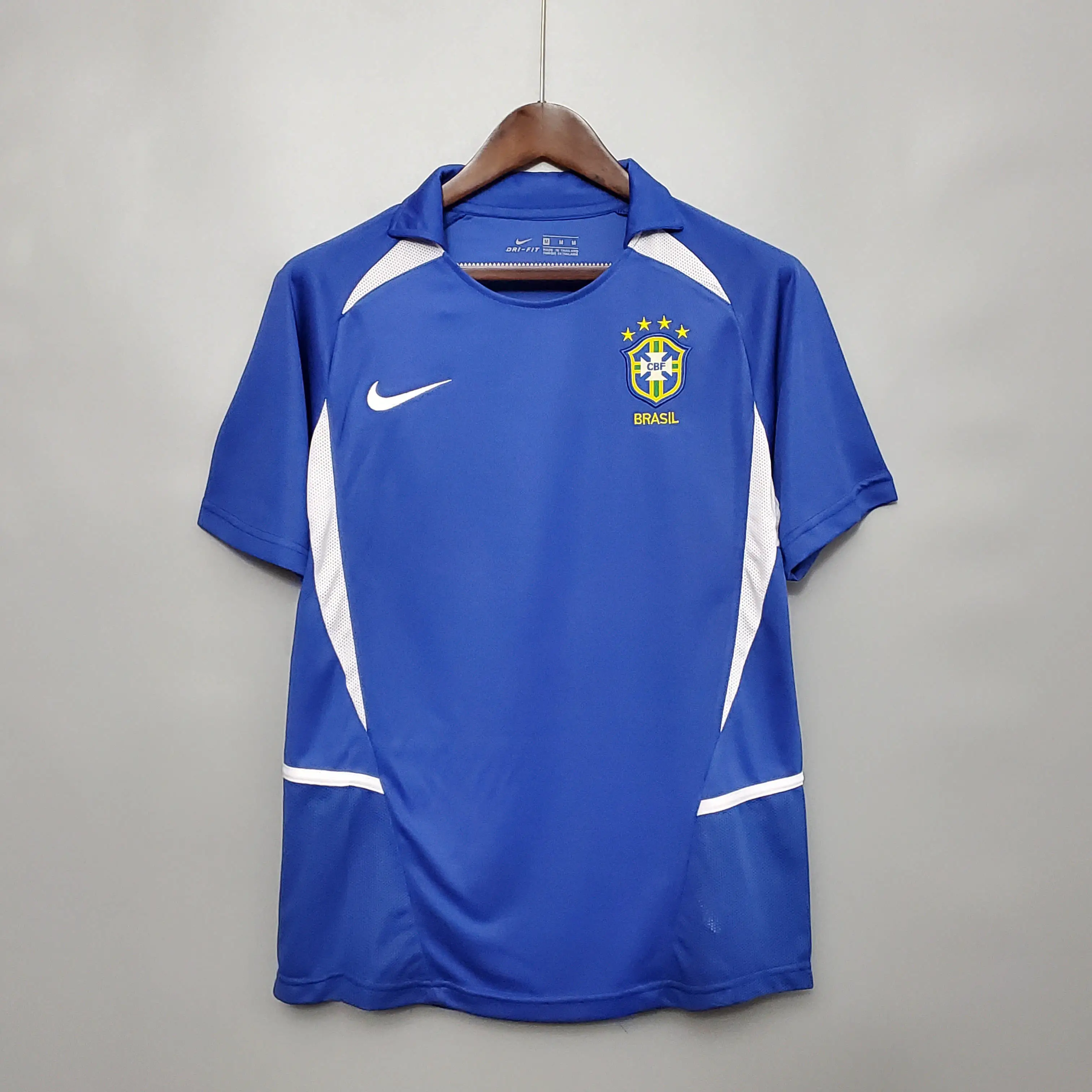 ブラジル代表 アウェイ 2002 ユニフォーム レトロ Ｔシャツ