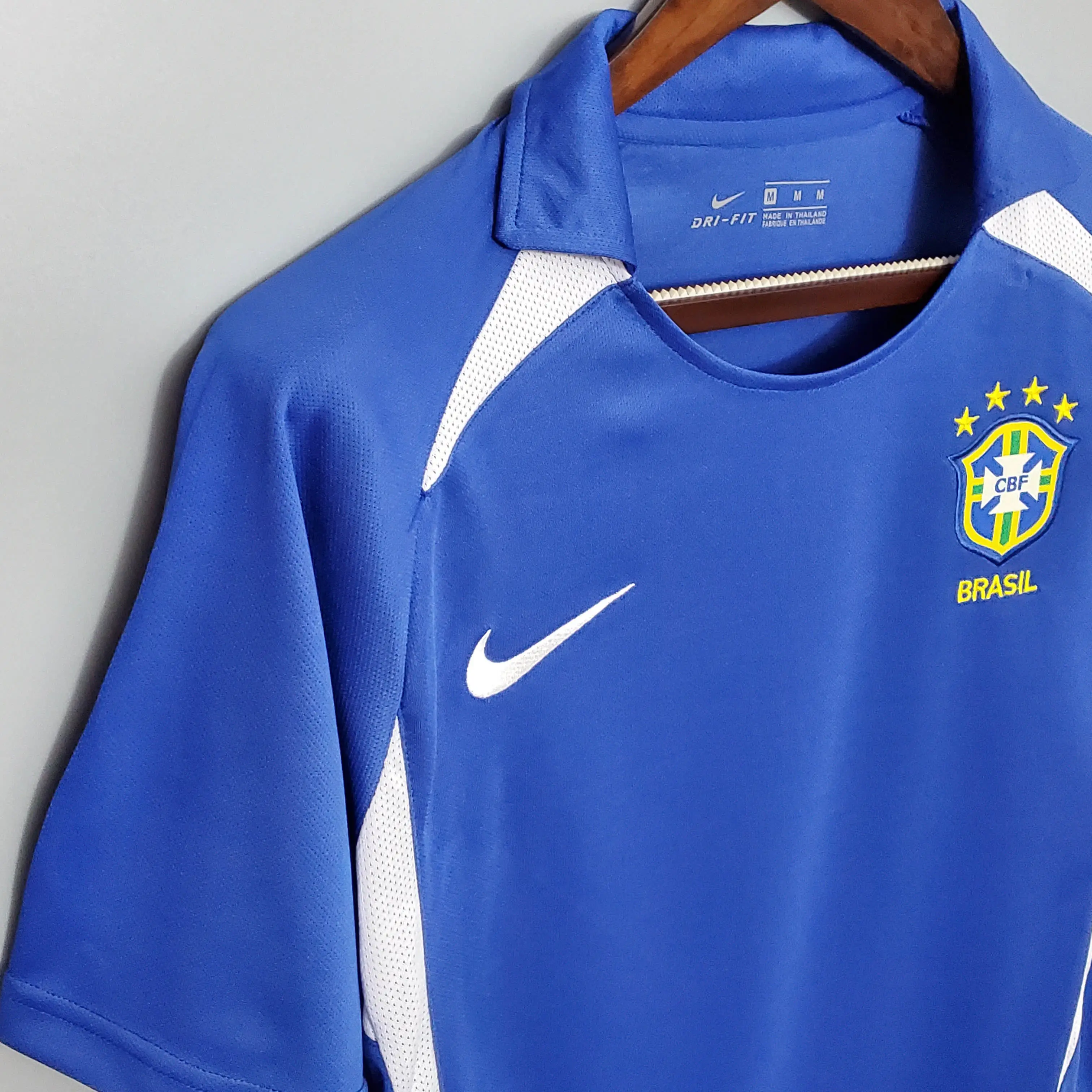 ブラジル代表 アウェイ 2002 ユニフォーム レトロ Ｔシャツ