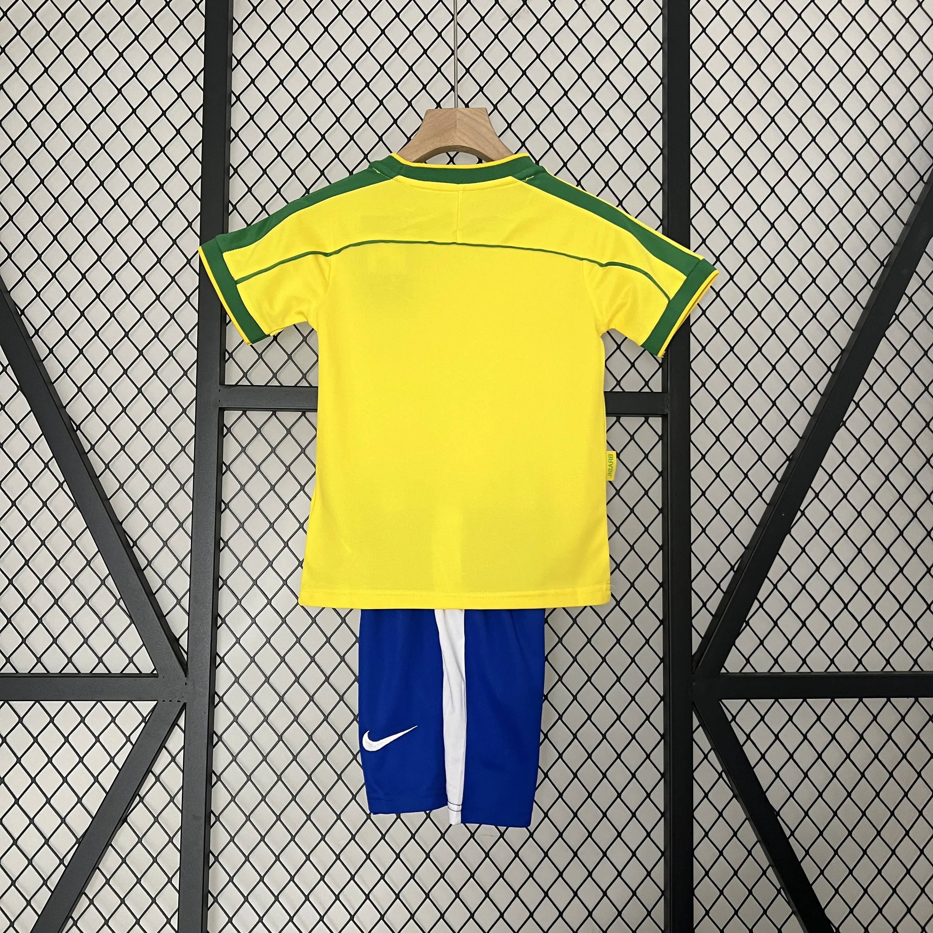 ブラジル代表 ホーム 1998 ユニフォーム キッズ 半袖 上下セット