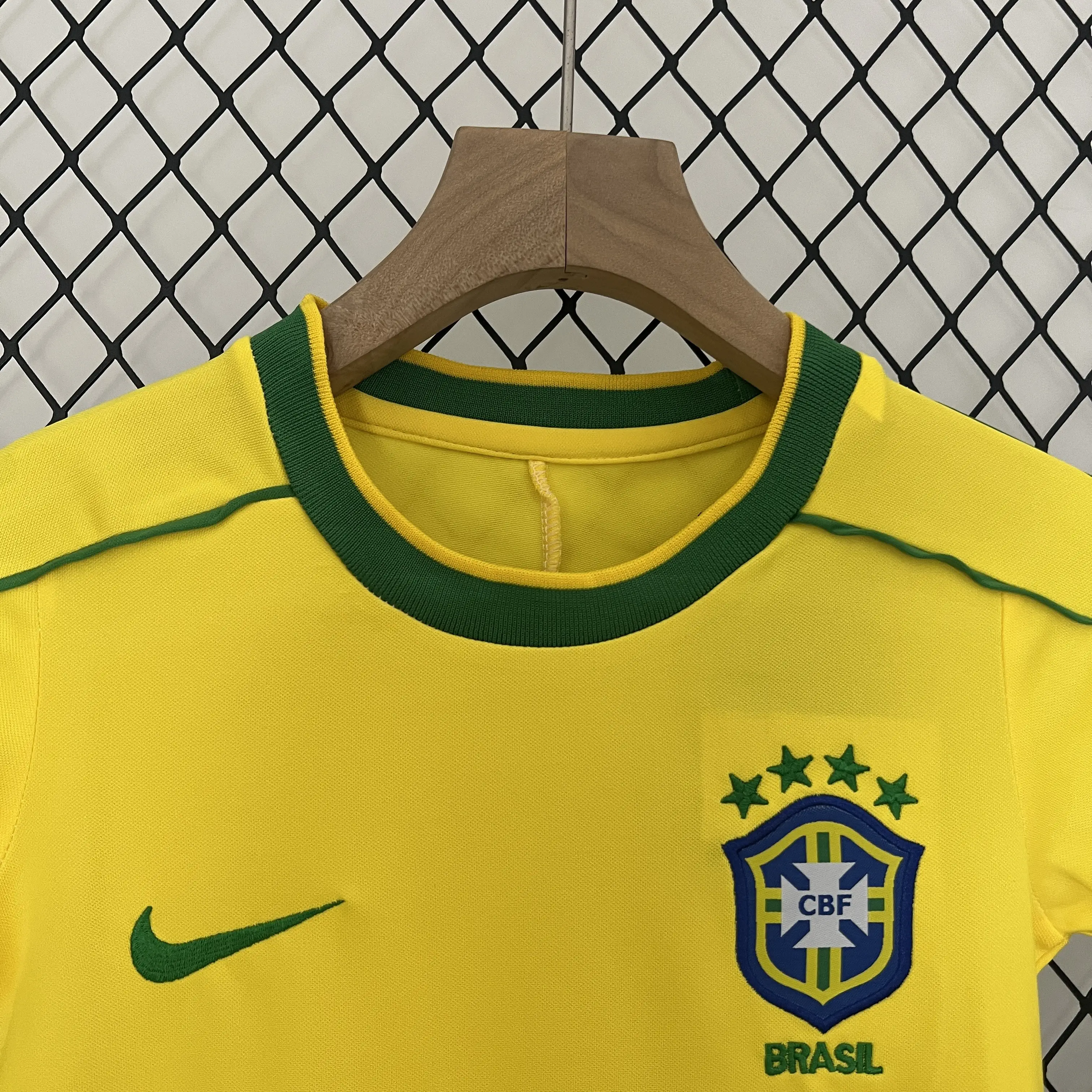 ブラジル代表 ホーム 1998 ユニフォーム キッズ 半袖 上下セット