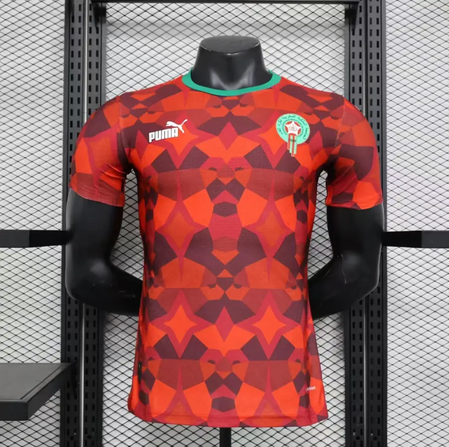 モロッコ代表 2023 ユニフォーム プレーヤー 半袖 Ｔシャツ