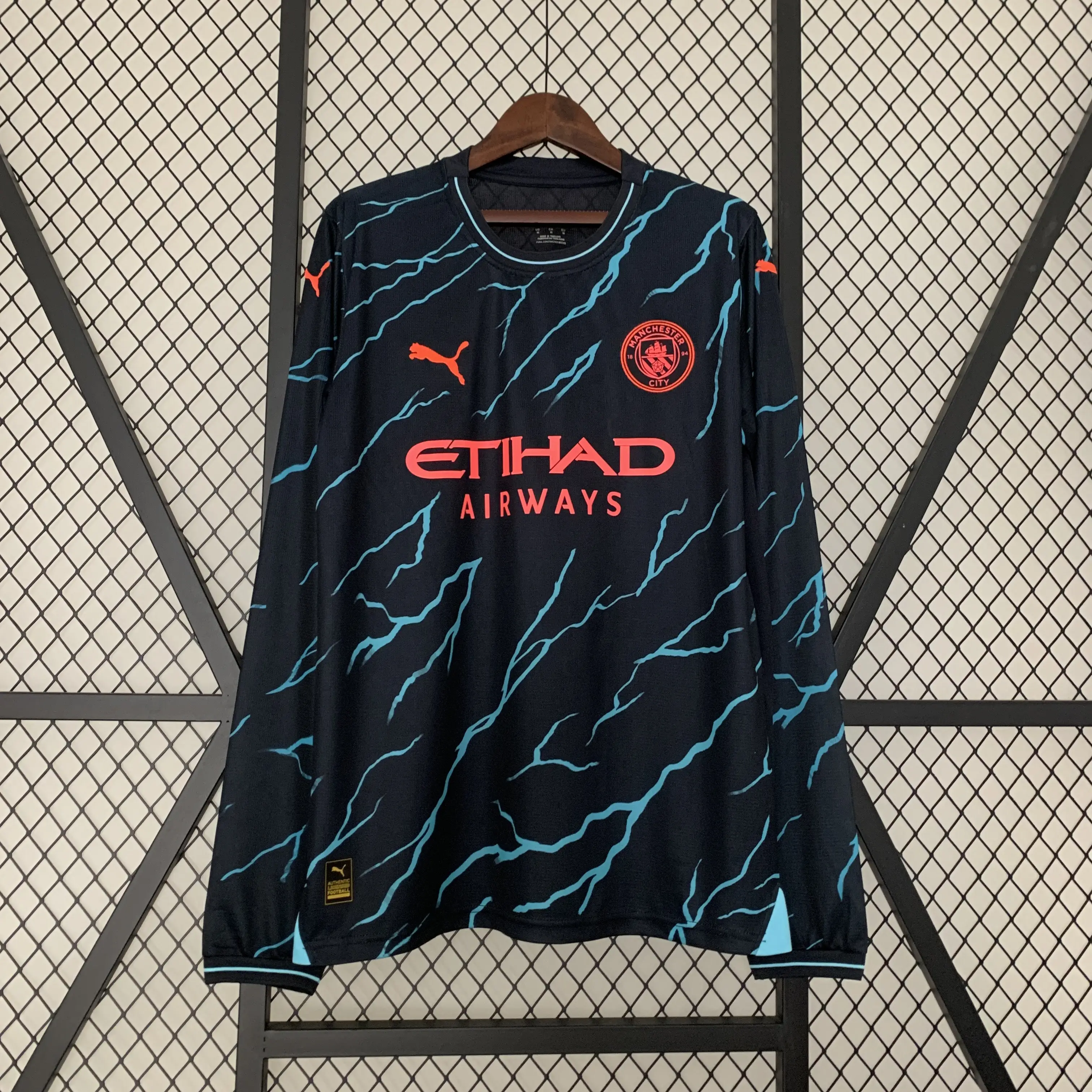 マンチェスターシティ サードアウェイ 2023/2024 ユニフォーム 長袖 Tシャツ