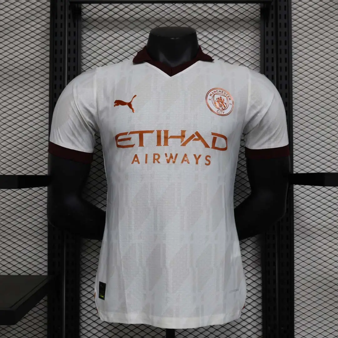 マンチェスターシティ アウェイ 2023/2024 ユニフォーム 半袖 Tシャツ プレーヤーバージョン