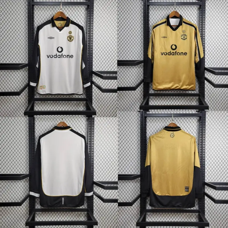 マンチェスター ユナイテッド 2001/2002 100周年記念 スペシャルエディショ ユニフォーム 長袖 Tシャツ
