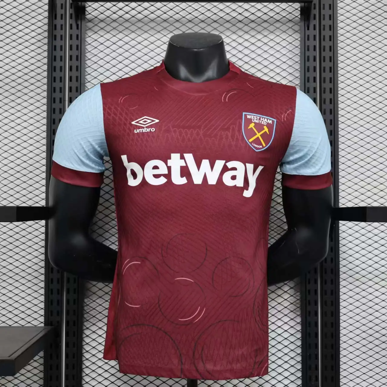 ウェストハム ホーム 2023/2024 ユニフォーム 半袖 Tシャツ プレーヤーバージョン ユナイテッド