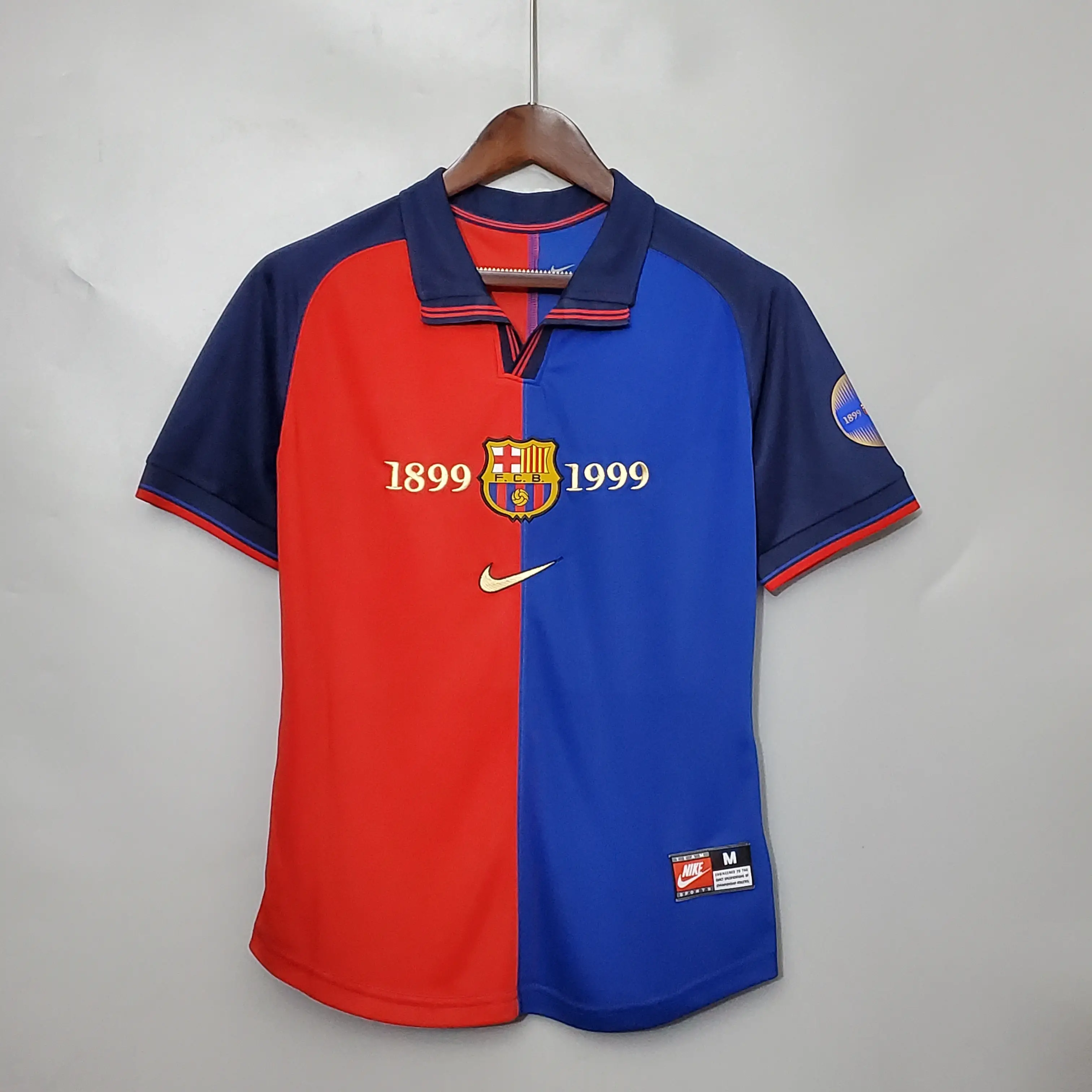 バルセロナ100周年記念バージョン ホーム ユニフォーム 半袖 Tシャツ