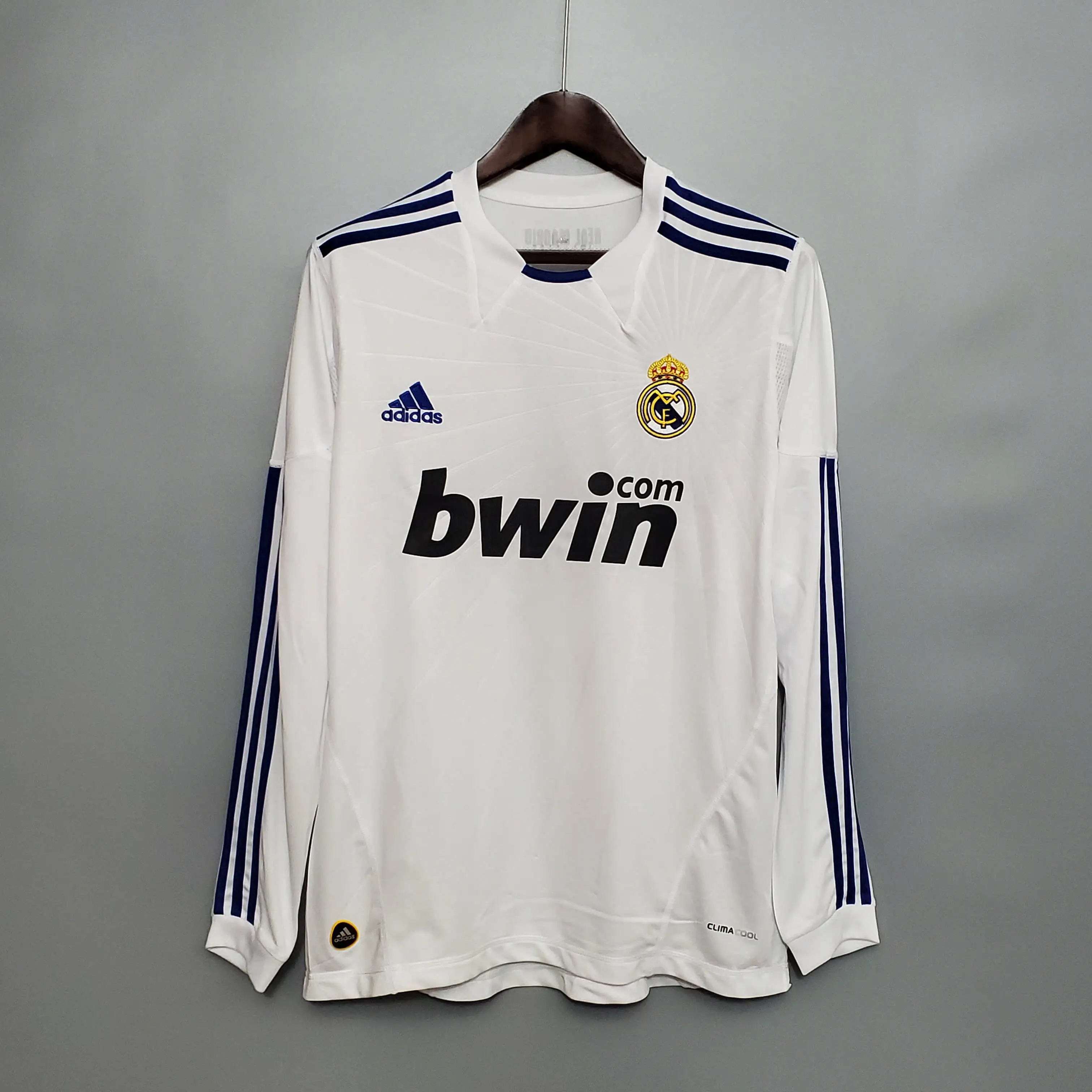 レアル·マドリード ホーム 2010/2011 ユニフォーム レトロ 長袖 Tシャツ