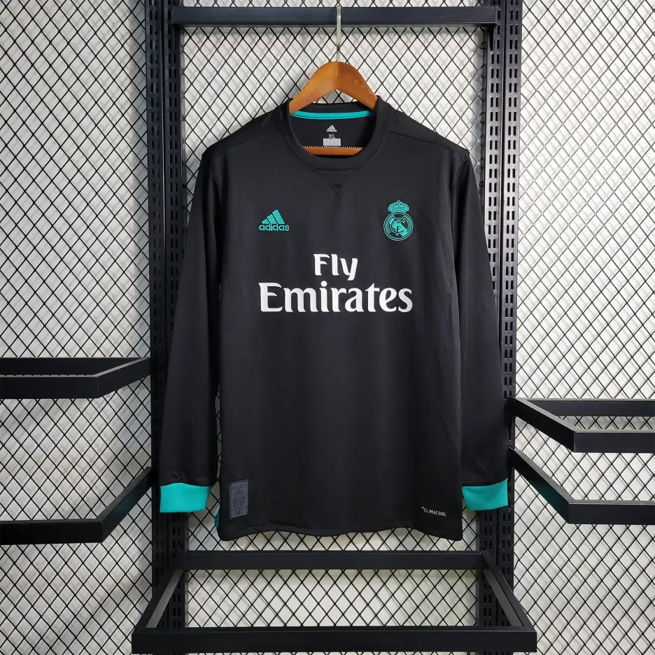 レアル·マドリード アウェイ 2017-2018  ユニフォーム 長袖 Ｔシャツ