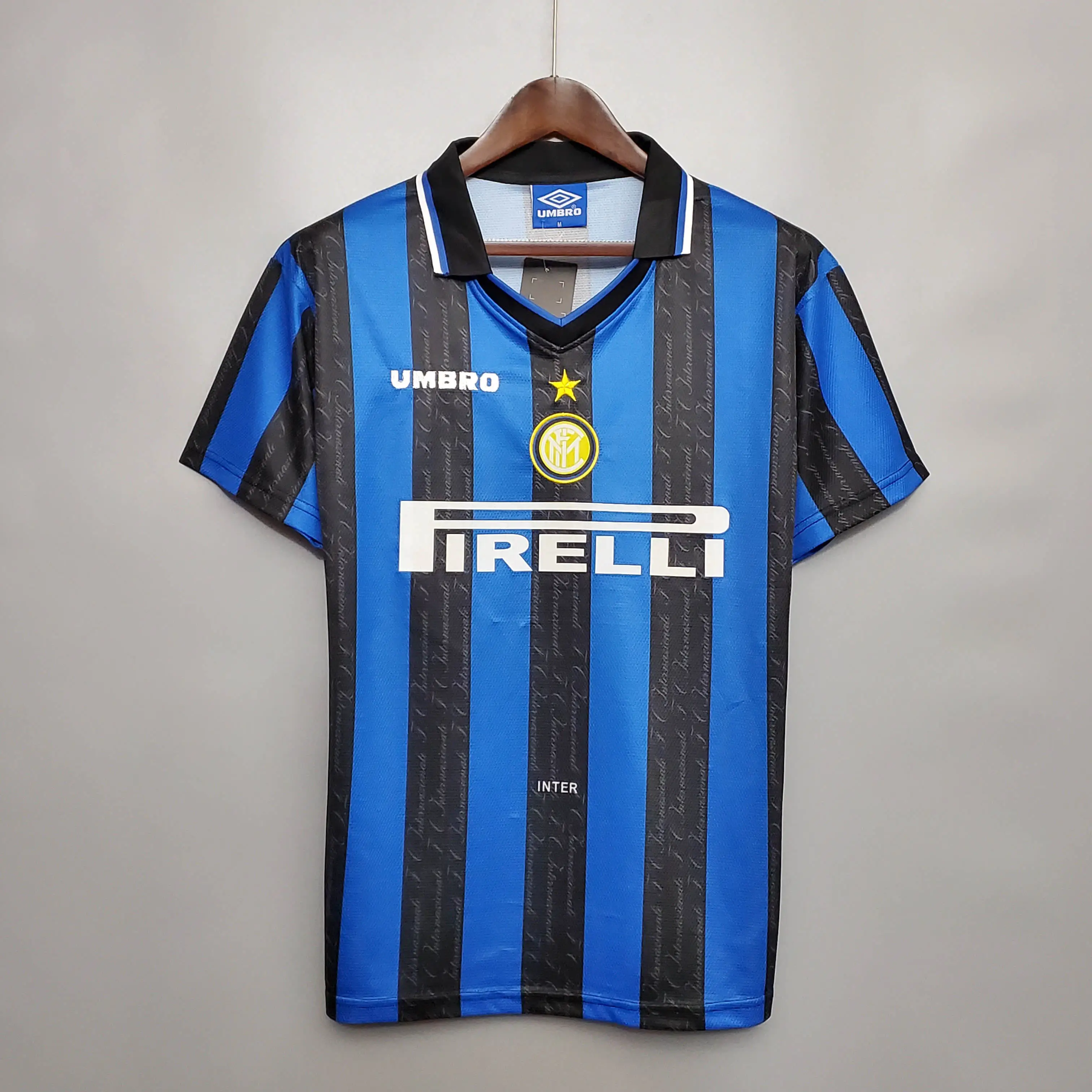 インテル·ミラノ ホーム 1997/1998 ユニフォーム レトロ Tシャツ