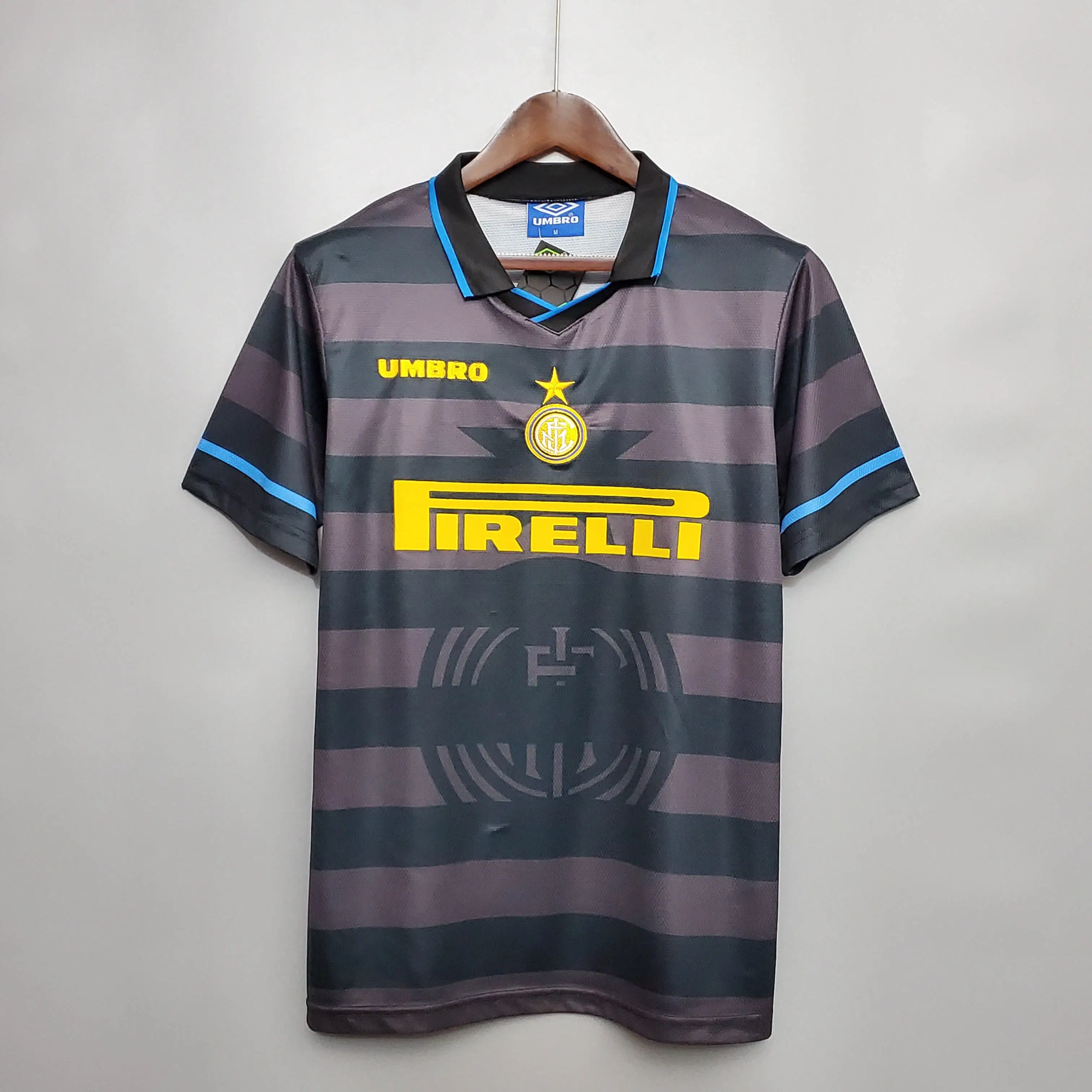 インテル·ミラノ アウェイ 1997/1998 レトロ ユニフォーム Ｔシャツ