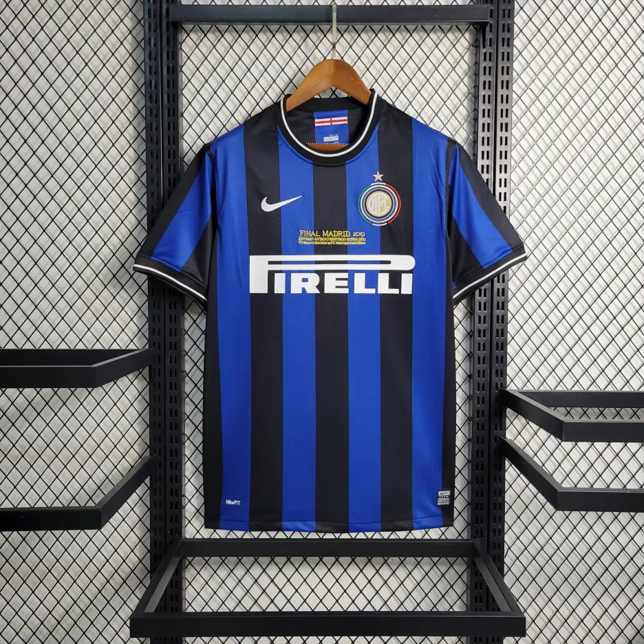 インテル·ミラノ ホーム 09-10 UCL ファイナル レトロ Tシャツ