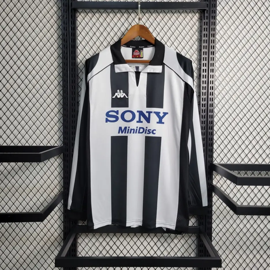 ユベントス ホーム 1997-98 スタジアム ユニフォーム 長袖 Tシャツ