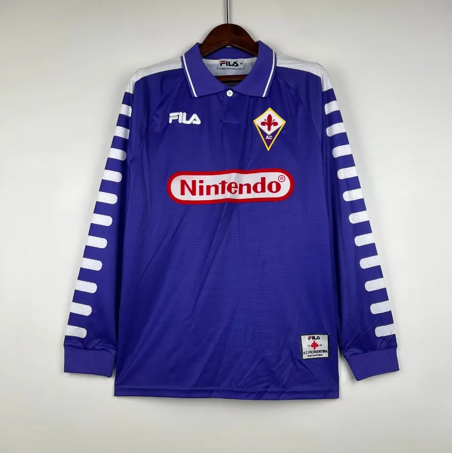 フィオレンティーナ ホーム 1998 ユニフォーム レトロ 長袖 Tシャツ