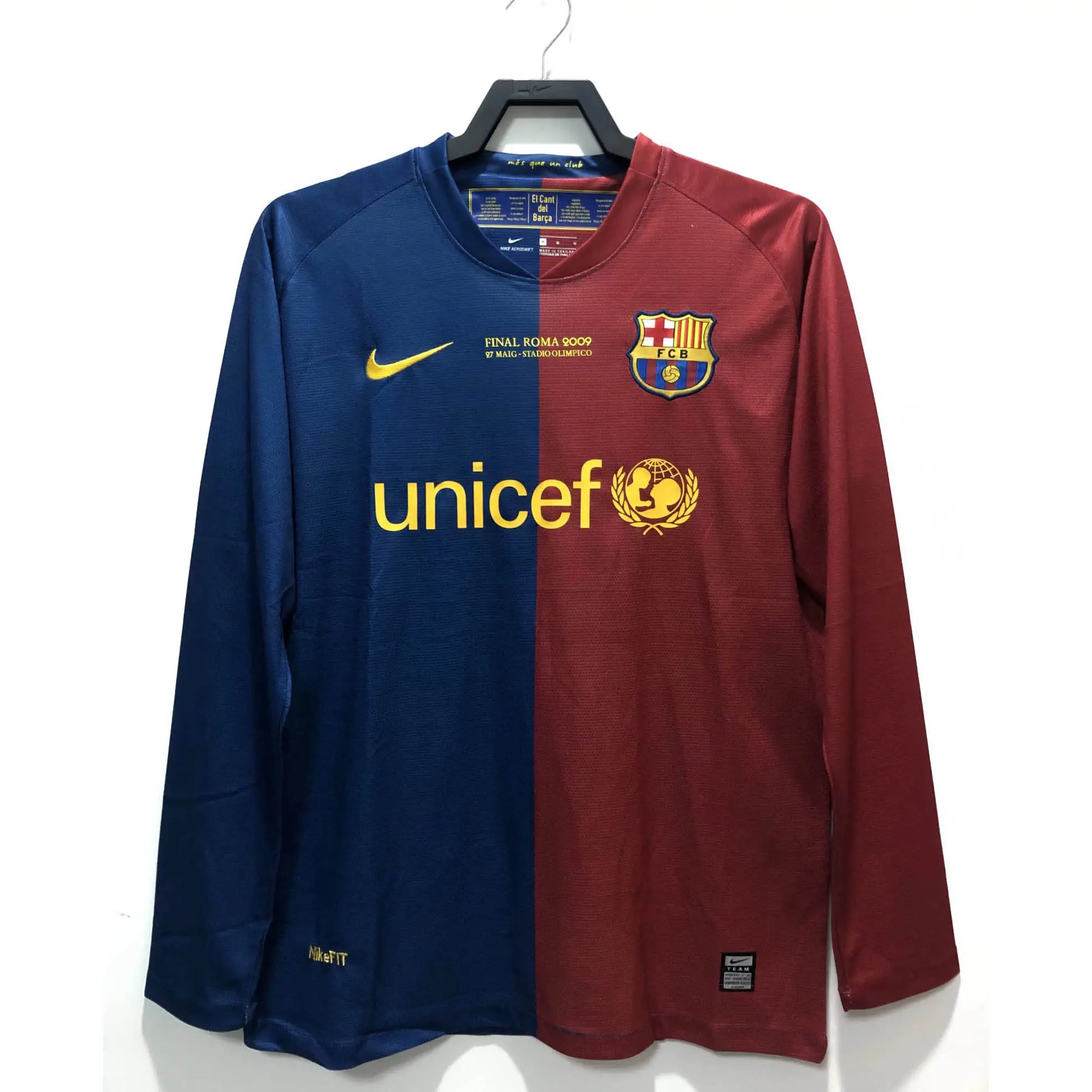 バルセロナ ホーム 2008/2009 ユニフォーム 長袖 Tシャツ チャンピオンズ