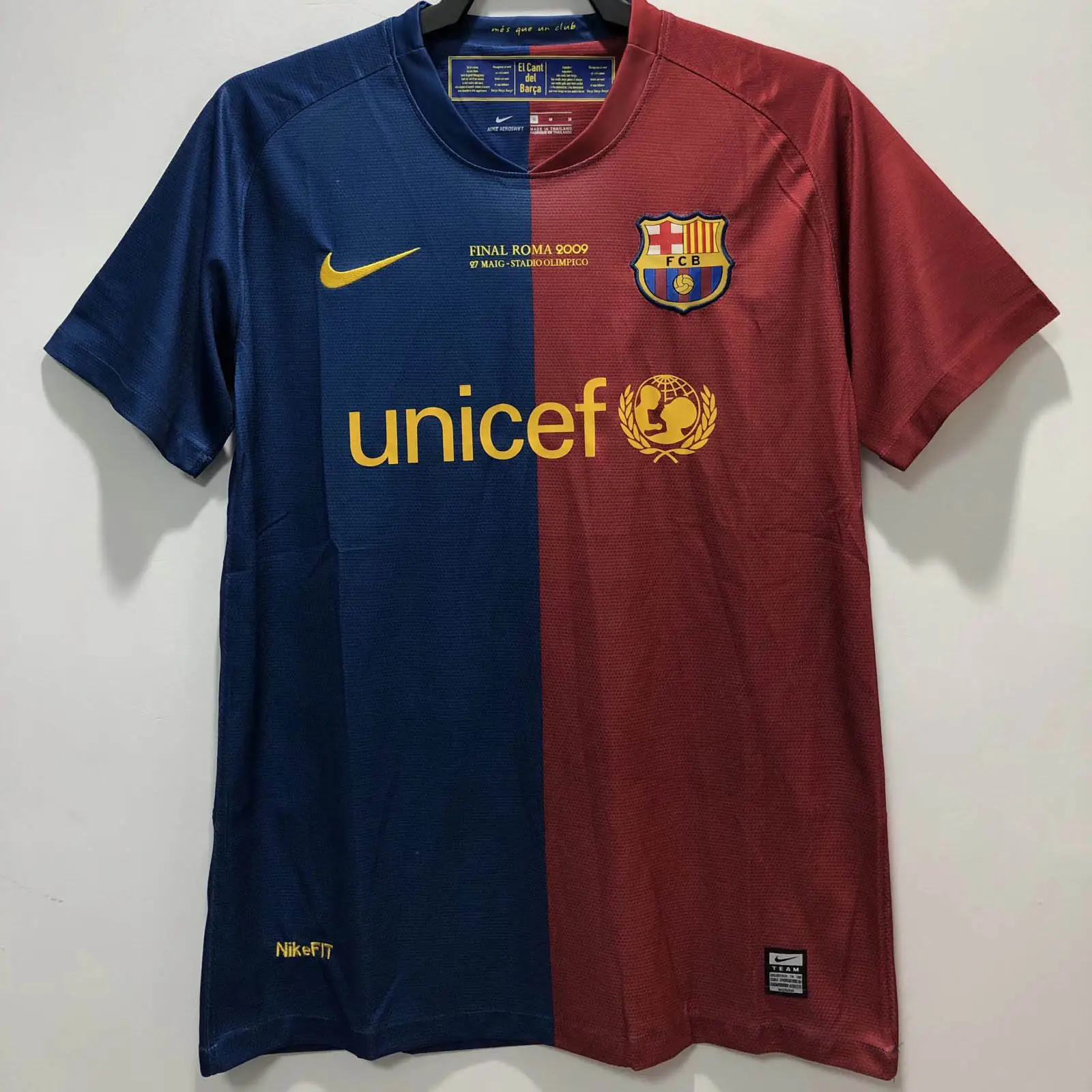 バルセロナ ホーム 2008/2009 ユニフォーム 半袖 Tシャツ チャンピオンズ リーグ