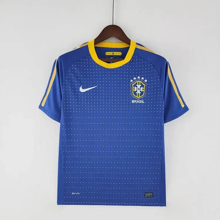 ブラジル代表 アウェイ 2010 レトロ ユニフォーム 半袖 Tシャツ